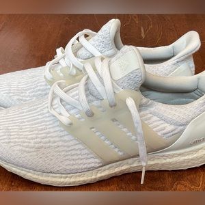 Adidas ultra boost 3.0 triple white 10 worn